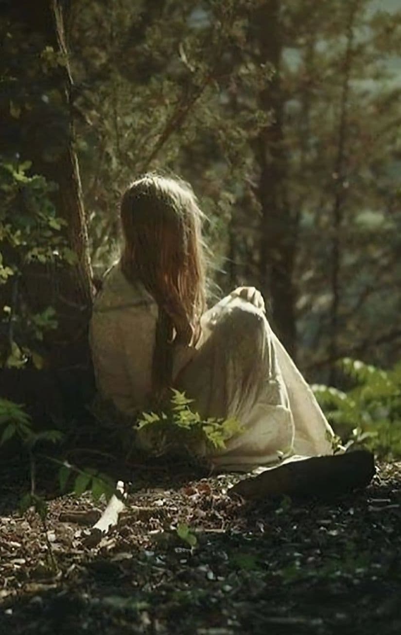 Woman in forest