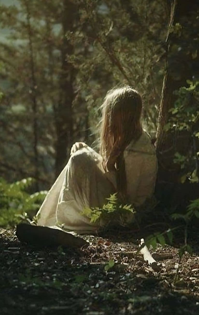 Woman in forest