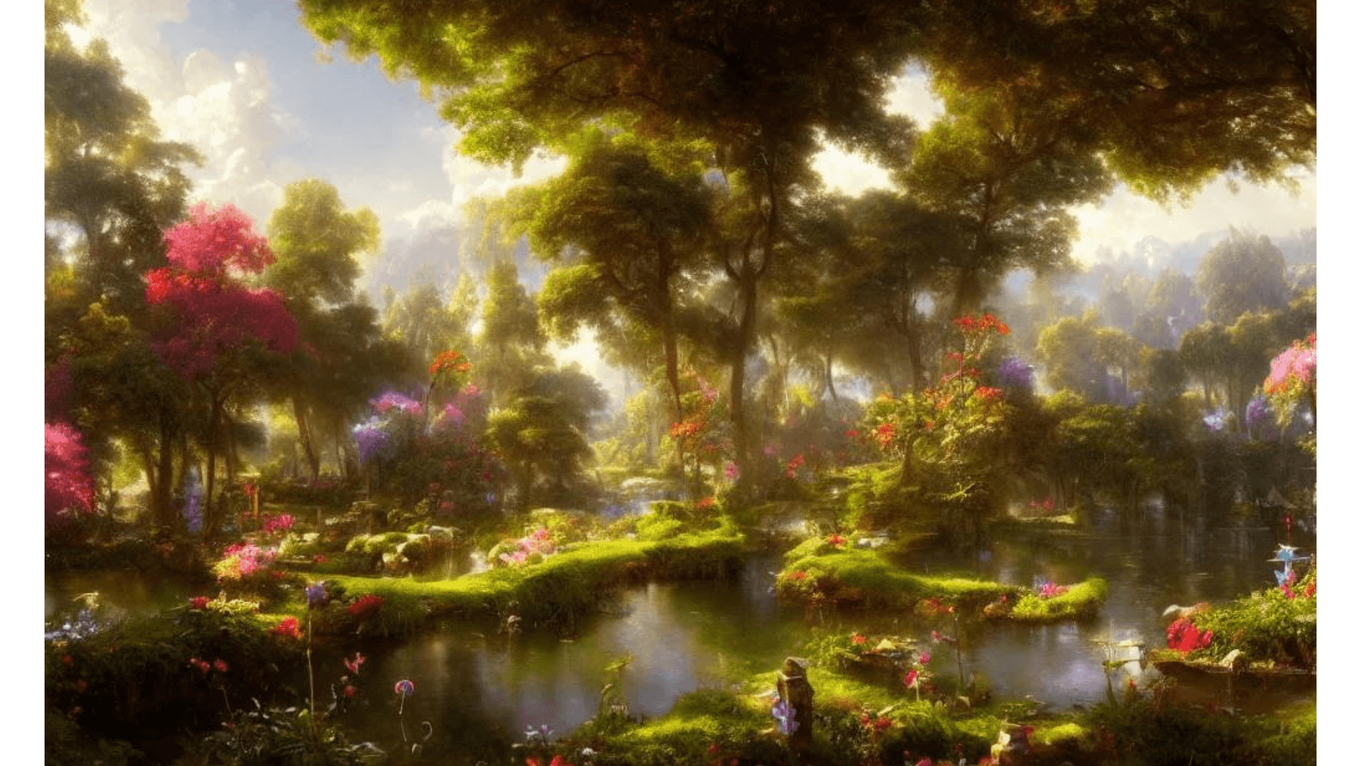 Lush Forest Pond